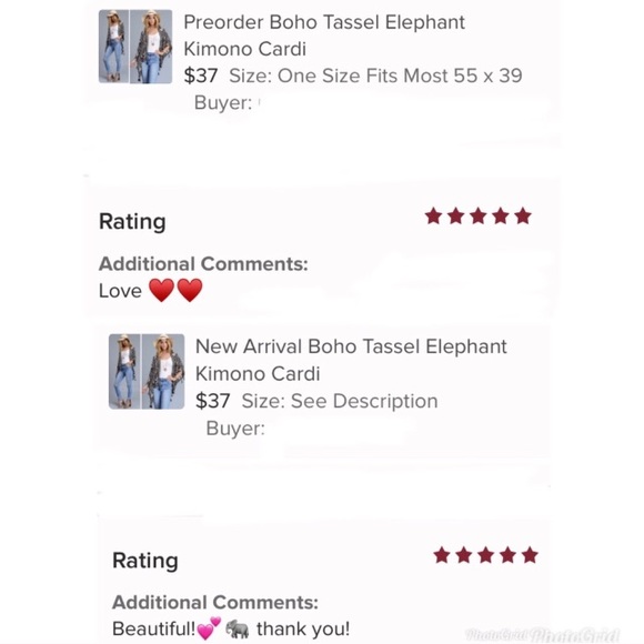 Last 1 New Boho Tassel Elephant Kimono Cardi - Picture 2 of 8